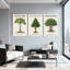 Plantes et fleurs Kapok arbre japonais cèdre Banyan ensemble de 3 impressions sur toile-828267722