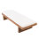 Chaise longue en bois d'acacia avec rotin PE et coussins Finnell