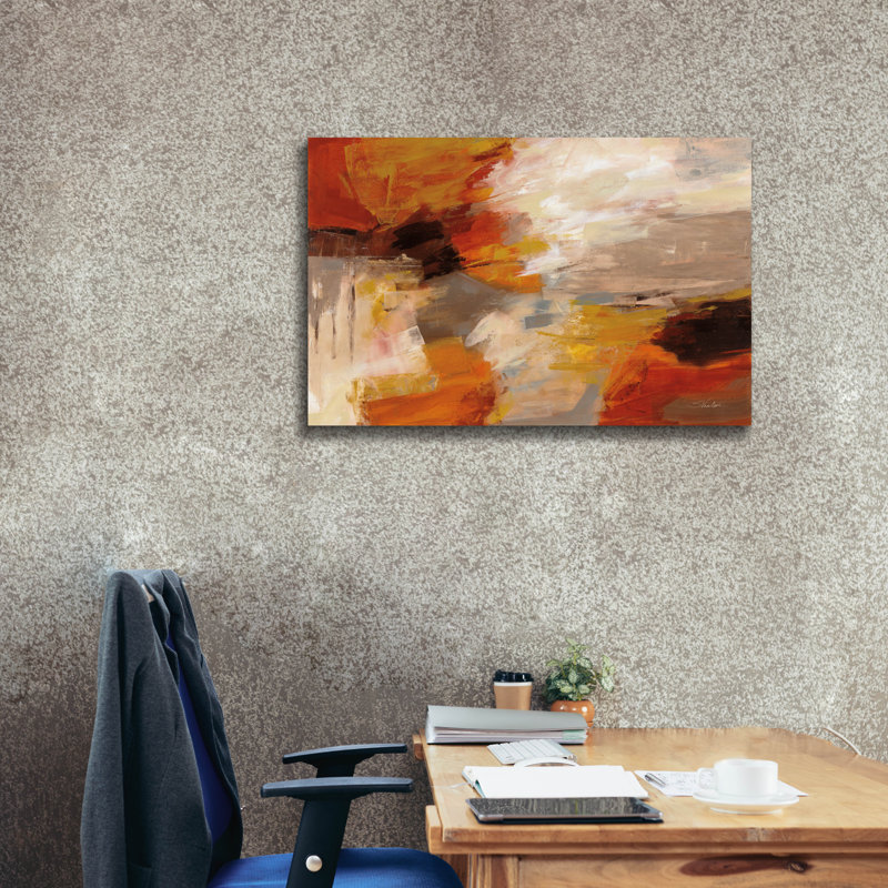 Toile épique Graffiti «Falling Leaves» par Silvia Vassileva, 40 po x 26 po