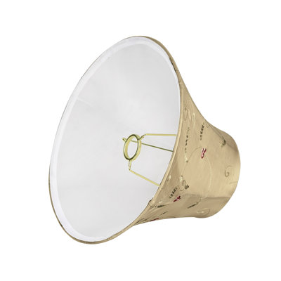 abat-jour cloche en tissu H 11 po (Uno) doré
