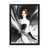 Impression noire sur toile encadrée