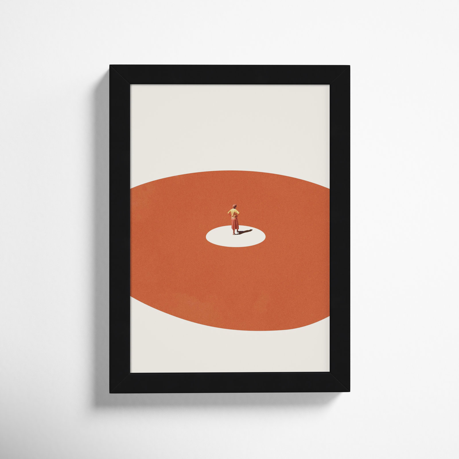 Confidence by Maarten Leon, 10" W x 13" H, Black