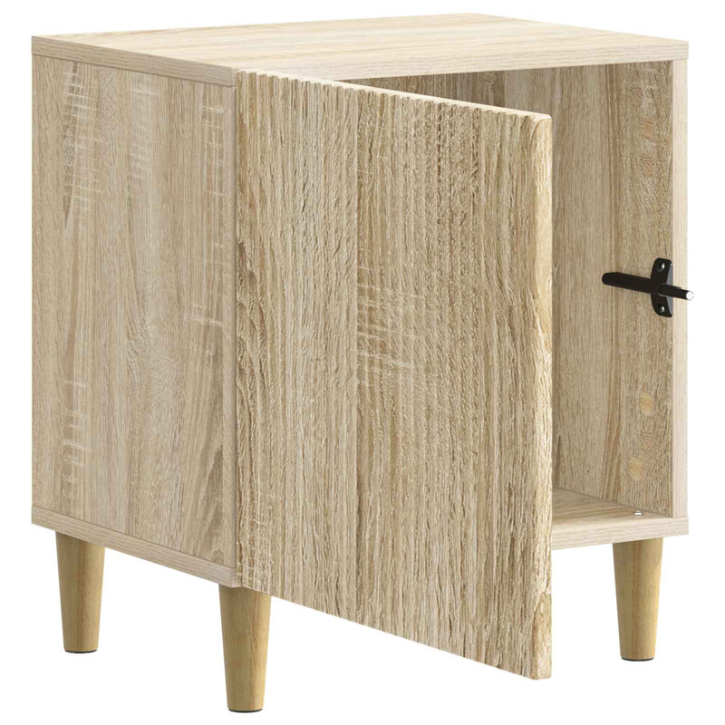 43cm W Manufactured Wood Bedside Table, Sonoma Oak