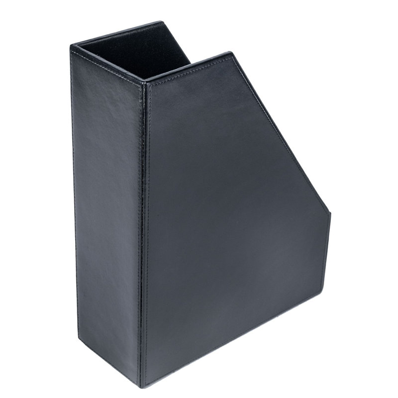 Porte-magazines assemblé, Noir