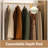 63.1‘’ - 108‘’ W Closet System with Wooden Drawers and Hanging Rods(Cut to Suit)-492139348