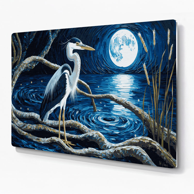 Art mural en métal oiseaux, H 11 po x l 14 po
