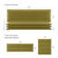 Panneau mural velours dans un mousse olive