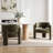 33" Wide Modern Velvet Upholstered 3-Legs Dining Armchair-2012395946