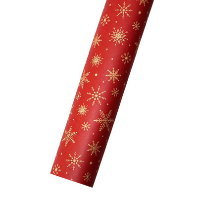 Christmas Decorations Assorted Christmas Kraft Wrapping Paper Vintage  Holiday Gift Wrap with Snowflake  Gift Box Xmas  Prints Recyclable Thick Kraft Paper for Present Wrapping