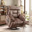 Khristi 42.7" Wide Oversize Microfiber Lift Assist Reclining Chair with Massage Heating & Dual Hidden Cupholder & USB & Side Pocket Set of 5-111282922