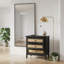 Table de chevet basse avec 3 tiroirs