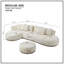 Canapé modulaire surdimensionné en L avec repose-pieds-111116224