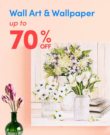 WALL ART & WALLPAPER up to 70% OFF 