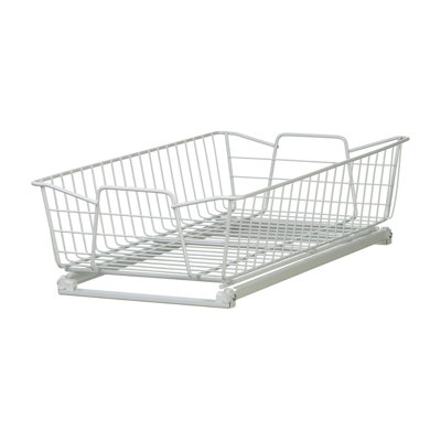 11 In. Pull Out Cabinet Organizer, Heavy Duty, Slide Out Pantry Shelves Drawers For Kitchen, Bathroom, White