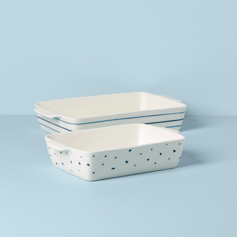 Lenox Blue Bay Rectangular Bakers 2-Piece Set