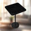 Table d'appoint avec base en pierre blanche et surface noire-111780110-111780106-111780107