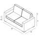 Buckholtz 65.5'' Metal Outdoor Loveseat