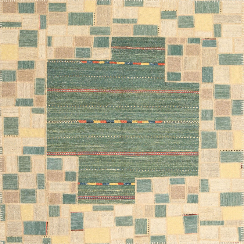 Abstract Indoor Rug, Square 6'