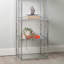 Adrio Book Shelf for Study Room Furniture, Metal Ladder with Chrome Finish-1969907013