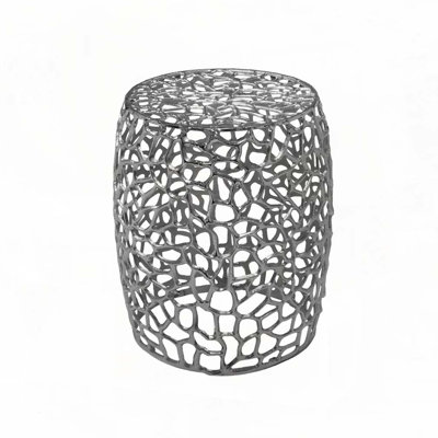 Aluminum Drum End Table