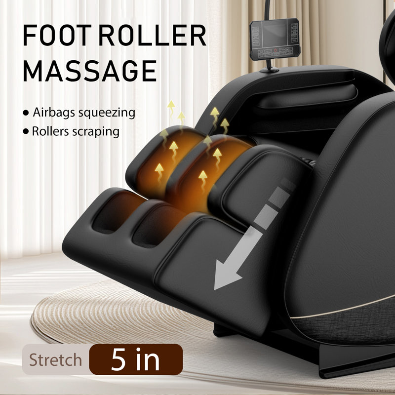 Fauteuil de massage inclinable sans gravité avec pression d'air corporelle complète