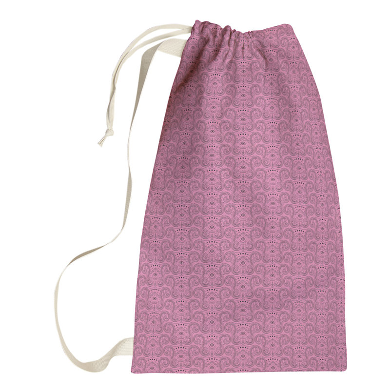 Sac à linge troisième oeil jade, Grand (H 76,5 po x l 29,5 po x P 1,5 po), Rose