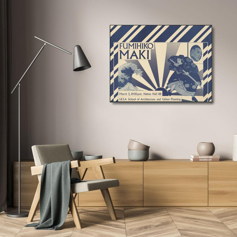 "Fumihiko Maki, March 3, 8;00 P.M. … Ucla School of Architecture and Urban Planning" by  Coy Howard - Gallery Wrap Canvas Wall Art