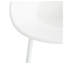 Ensemble de 2 tabourets de bar d'extérieur Gable - Fer blanc et plastique résistant aux intempéries