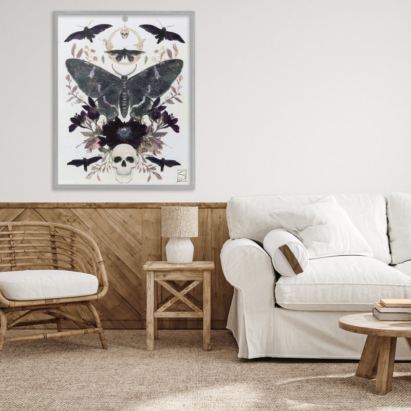 Giclée gothique symétrique symétrique Tarot, design par Sara Culpepper, Estampe numérique Farmhouse, H 30 po x l 24 po