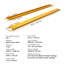 Pallet Fork Extensions, 96" Length 5.5" Width, Heavy Duty Carbon Steel Fork Extensions for Forklifts