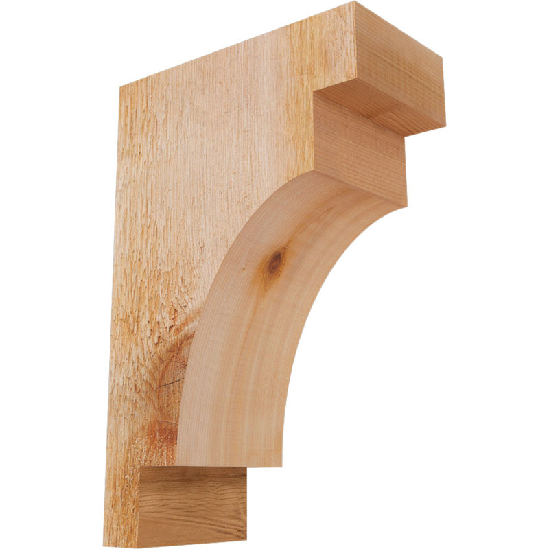 Corbeau méditerranéen, H 12 po x l 4 po x P 8 po, Cèdre rouge, Sciage brut