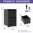Metal Vertical File Cabinet With Lock - 2 Drawer Office/Home Solution Option Steel Structure Smooth Movement Tilt Feature For A4 Legal/Letter Size Files Essentiality