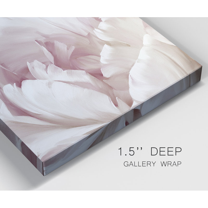 Intime Blush I - ensemble de 2 reproductions d'art sur toile tendue, H 32 po x l 64 po x P 1 po