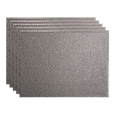 Ensemble de dosseret décoratif en vinyle 15 pieds carrés Hammered FASÄDE