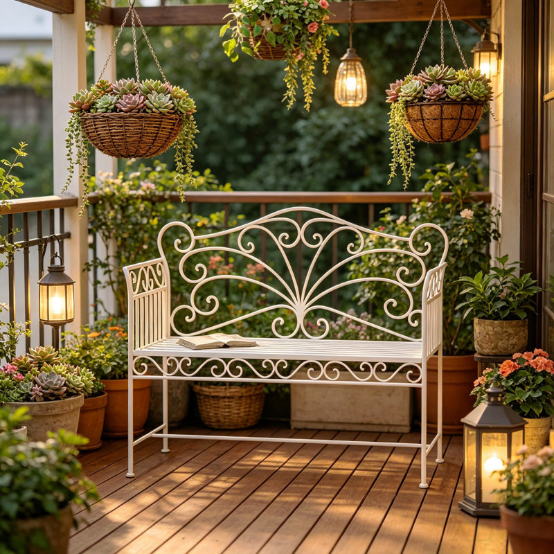 Banc de jardin extérieur, banc de jardin, banc de véranda