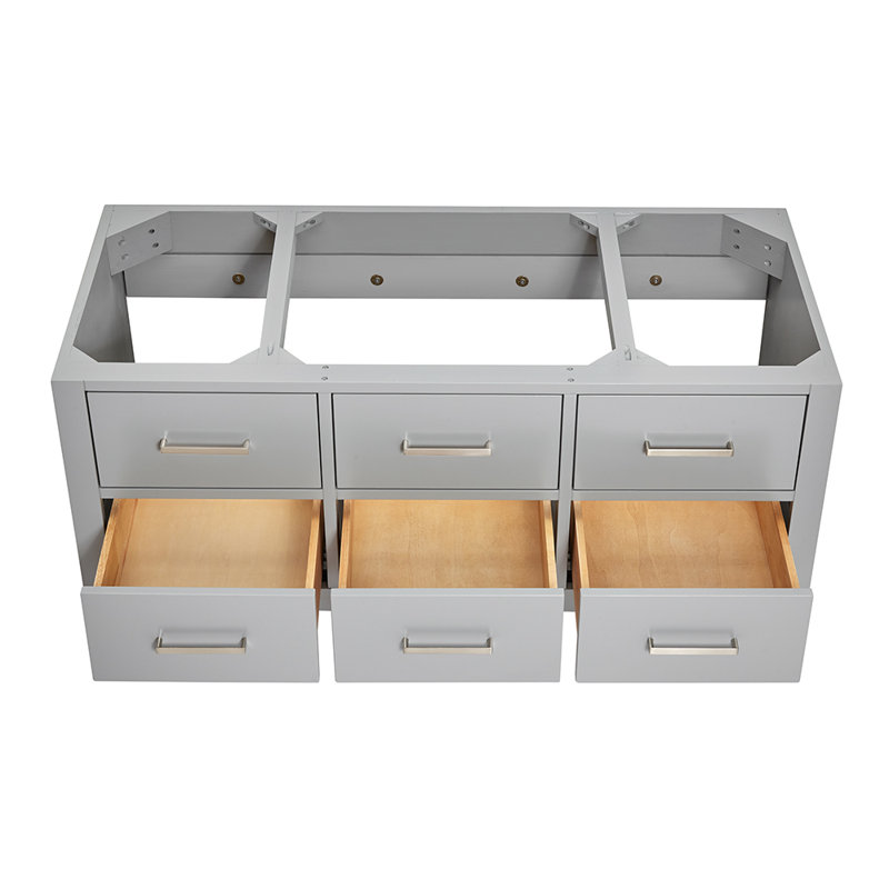 Base de meuble-lavabo simple 48 po Megrez, Gris
