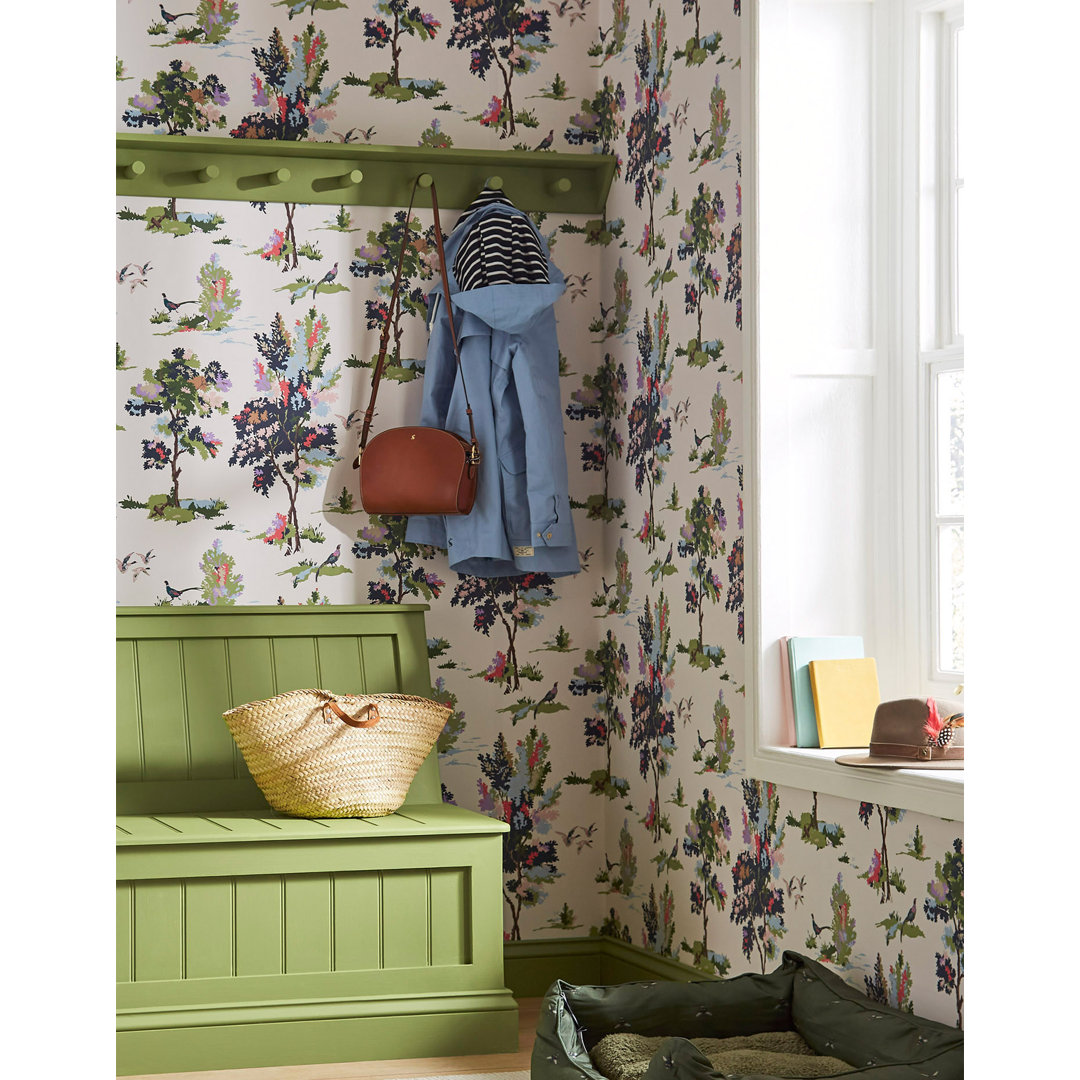 Joules Woodland Scene Dawn Wallpaper