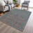 Machine Washable Indoor/Outdoor Xhevrie Teal Rug-2086625628
