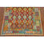 Tapis oriental réversible en laine Kilim 7 x 10