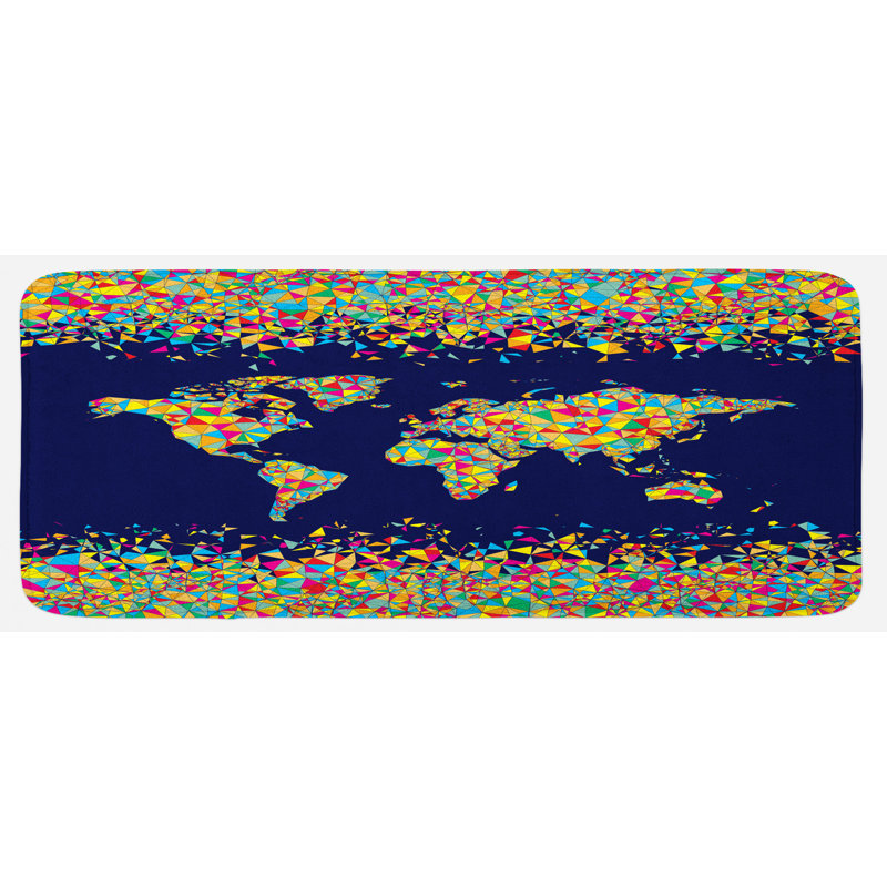 Eclectic Polyester Kitchen Mat