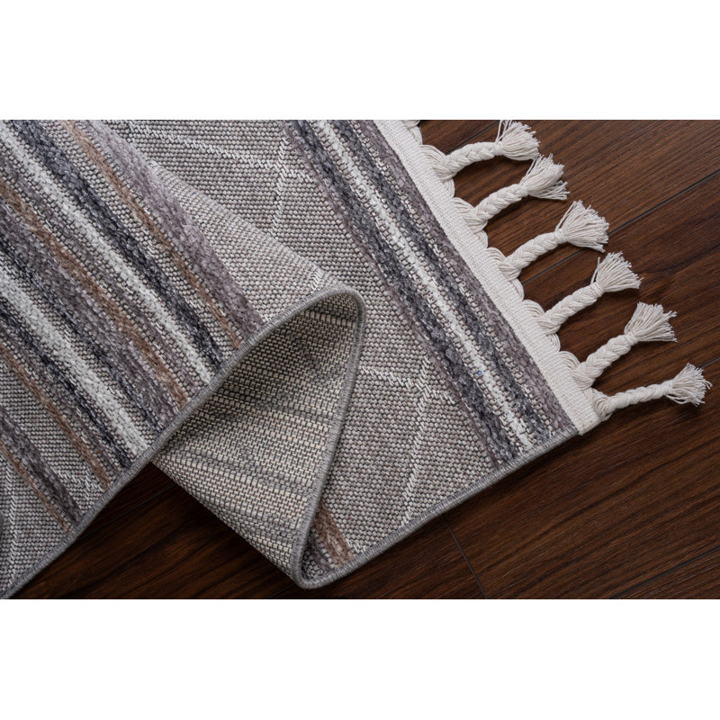 Premium Hall Carpet, Grey & Brown, 39.4 x 78.7 inches | 52% Polyester, 40% Cotton, 8% Chenille, 1500 g/m² | Machine Woven, 0.3 inch Pile Height, Antibacterial, Washable at 86°F | Durable & Stylish Home Flooring Solution
