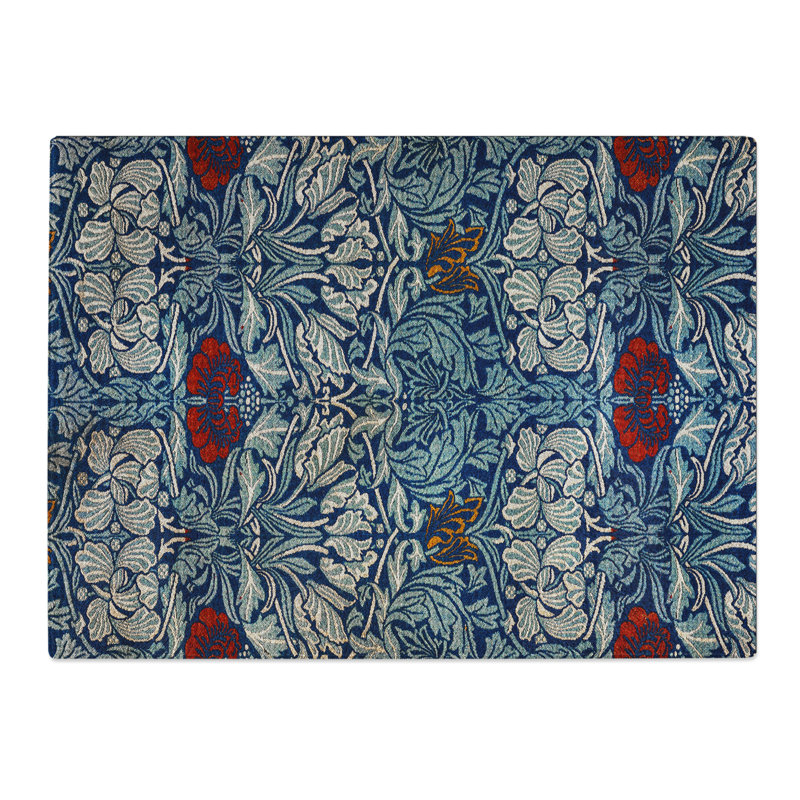 Tulip And Rose Vol.1 Print By William Morris Pattern  Glass Chopping Board