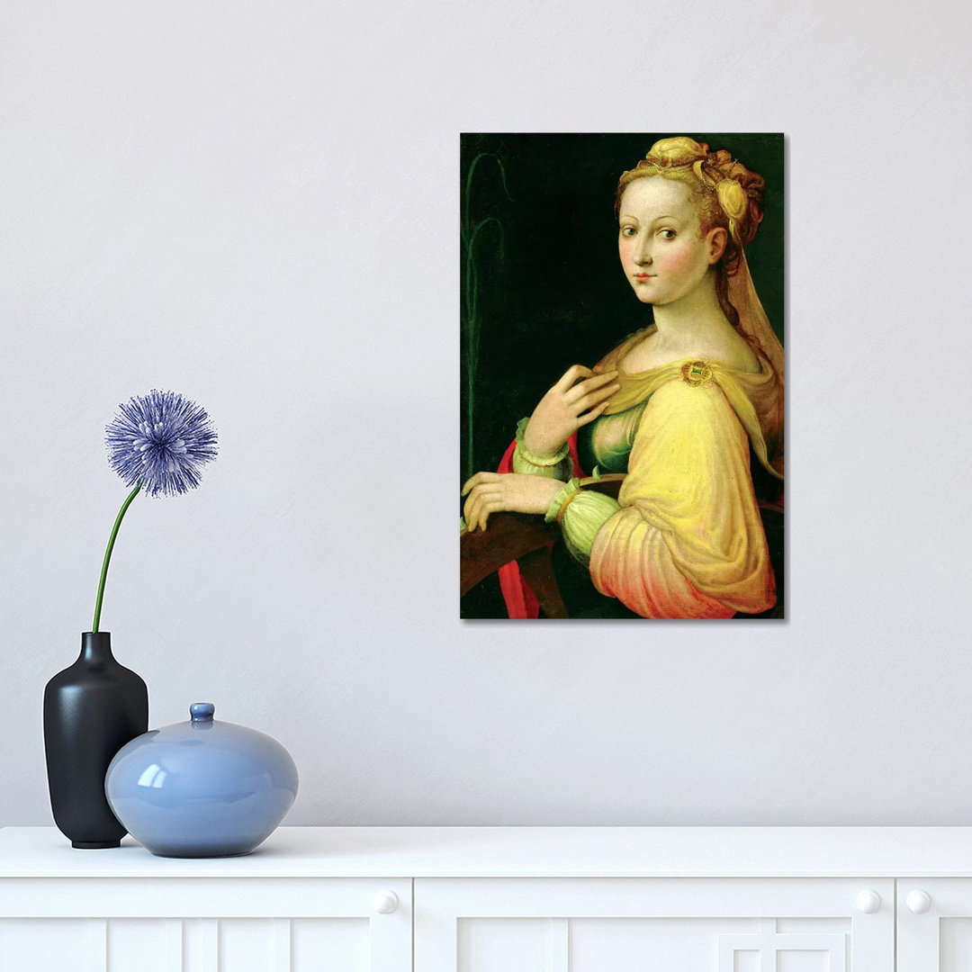 St. Catherine Of Alexandria by Barbara Longhi - Wrapped Canvas Painting