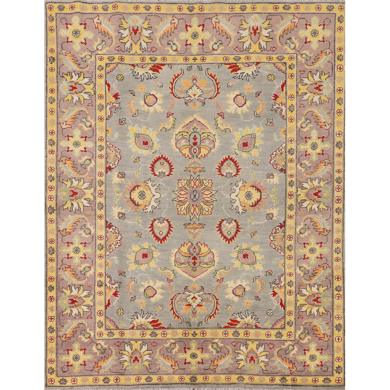 Tapis oriental fait à la main Kazak 5 x 7