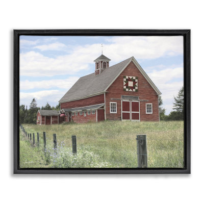  Rustic Barn Fence Posts Framed Floater Canvas Wall Art by Lori Deiter