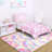 3X5 Fluffy Pink Rainbow Kids Area Rug, Soft Shaggy Playroom Rug For Girls Bedroom, Plush Fuzzy Nursery Carpet, Non-Slip Thick Cozy Floor Rug For Kids Room Home Decor-1004001038-1004001032
