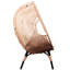 Fauteuil de patio modèle 4 avec coussin beige