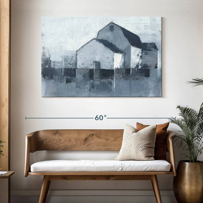 Lilie Indigo Barns I, H 32 po x l 48 po