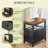 Tacito 23.6'' Tall 2-Drawer End Table with Storage and Charging Station-1155188844