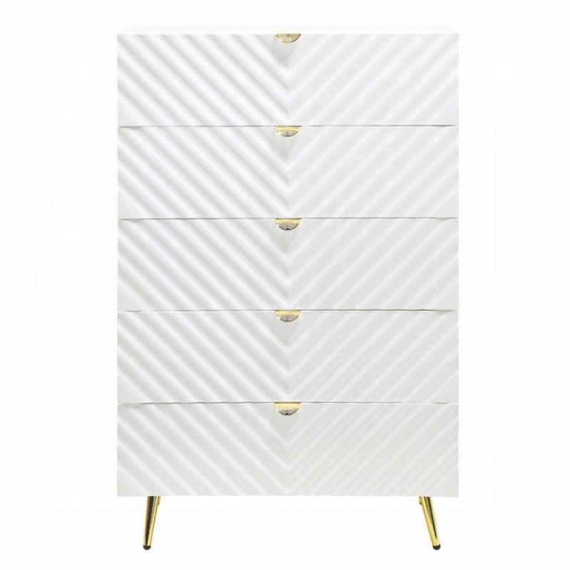 Gaines CHEST, White High Gloss